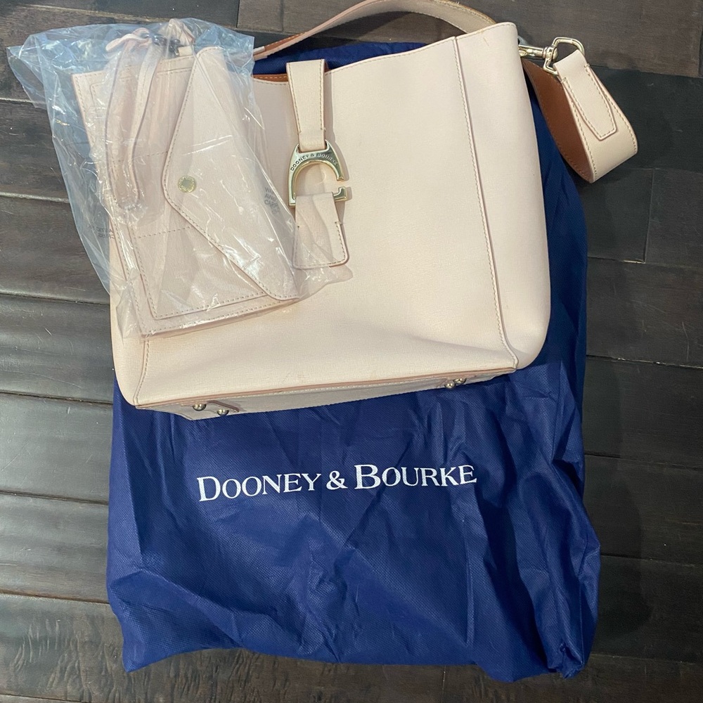 Dooney & Bourke Blush Ashby Saffiano Leather Bag and wallet